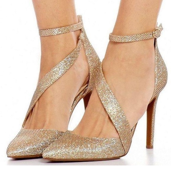 Jessica Simpson Castana Women’s Size 7.5 Bronze Heels NWOT‎ - Picture 1 of 9